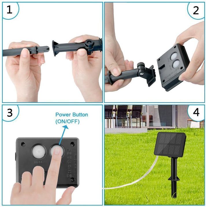 LUCES SOLAR NAVIDEÑAS MULTICOLOR(20 METROS) + OBSEQUIO MANDIL NAVIDEÑO